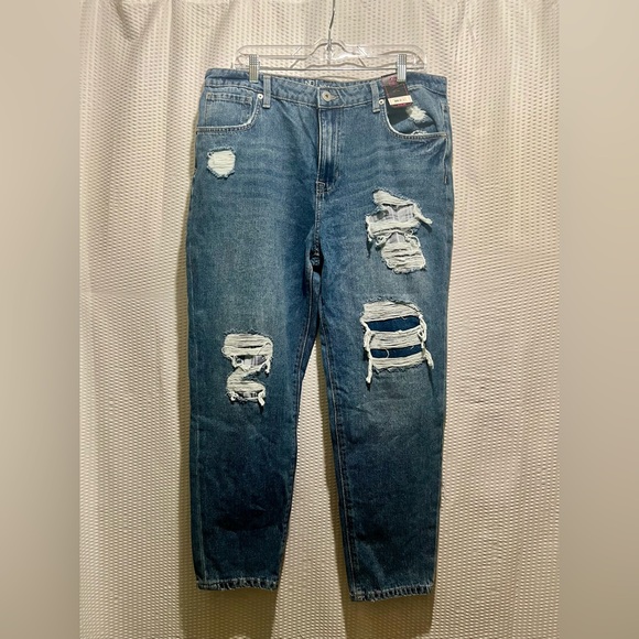 No Boundaries Denim - No Boundaries Distressed Blue Jeans